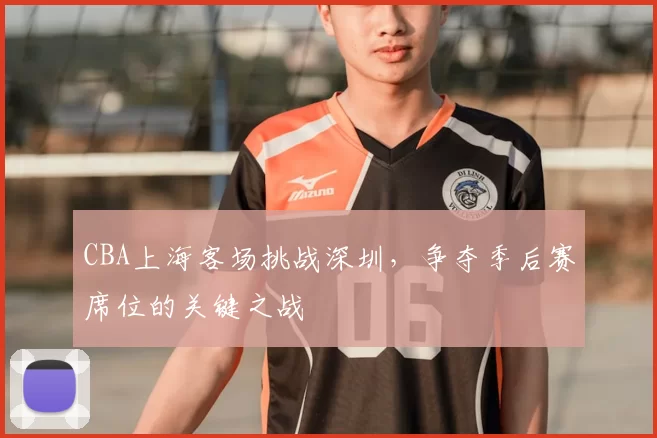 CBA上海客场挑战深圳，争夺季后赛席位的关键之战